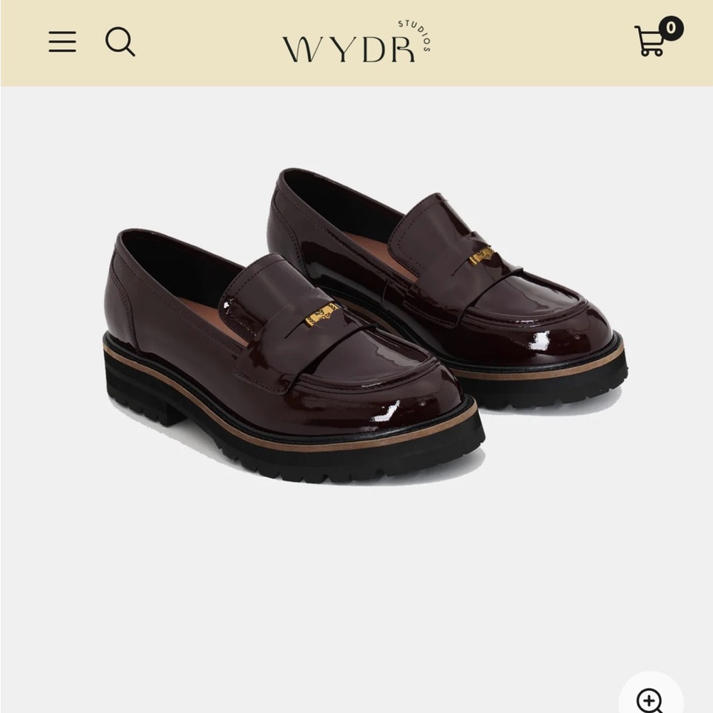 Wydr 10WW Burgundy Patent Leather Loafers